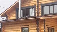 Дом из бревна ручной рубки под Екатеринбургом